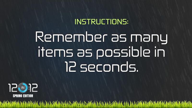 12 in 12: Spring Edition